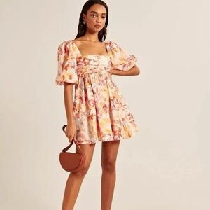 Abercrombie & Fitch | "Emerson" off the shoulder floral mini dress | Size XXSP